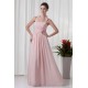 A-Line Sleeveless Floor-Length Ruched Halter Most Popular Long Bridesmaid Dresses 02010129