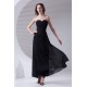 Ankle-Length Sleeveless Chiffon Sweetheart Long Black Bridesmaid Dresses 02010133 Ankle-Length Sleeveless Chiffon Sweetheart Long Black Bridesmaid Dresses 02010133