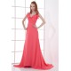 A-Line Ruffles Chiffon Long Bridesmaid/Evening Dresses 02010139