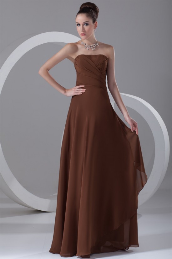 A-Line Sleeveless Long Chiffon Bridesmaid Dresses 02010140 A-Line Sleeveless Long Chiffon Bridesmaid Dresses 02010140