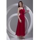 A-Line Chiffon Bows Strapless One-Shoulder Long Red Bridesmaid Dresses 02010141 A-Line Chiffon Bows Strapless One-Shoulder Long Red Bridesmaid Dresses 02010141