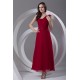 A-Line Chiffon Bows Strapless One-Shoulder Long Red Bridesmaid Dresses 02010141 A-Line Chiffon Bows Strapless One-Shoulder Long Red Bridesmaid Dresses 02010141