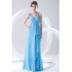 Most Popular Halter Side Drapping Best Long Blue Chiffon Bridesmaid Dresses 02010142