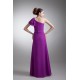 A-Line One-Shoulder Ruffles Floor-Length Purple Bridesmaid Dresses 02010146 A-Line One-Shoulder Ruffles Floor-Length Purple Bridesmaid Dresses 02010146