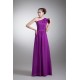 A-Line One-Shoulder Ruffles Floor-Length Purple Bridesmaid Dresses 02010146 A-Line One-Shoulder Ruffles Floor-Length Purple Bridesmaid Dresses 02010146