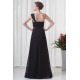 One-Shoulder Sleeveless Criss Cross Floor-Length Long Black Chiffon Bridesmaid Dresses 02010175 One-Shoulder Sleeveless Criss Cross Floor-Length Long Black Chiffon Bridesmaid Dresses 02010175