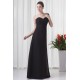 One-Shoulder Sleeveless Criss Cross Floor-Length Long Black Chiffon Bridesmaid Dresses 02010175 One-Shoulder Sleeveless Criss Cross Floor-Length Long Black Chiffon Bridesmaid Dresses 02010175