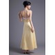 A-Line Ankle-Length Satin Soft Handmade Flowers Bridesmaid Dresses 02010183 A-Line Ankle-Length Satin Soft Handmade Flowers Bridesmaid Dresses 02010183