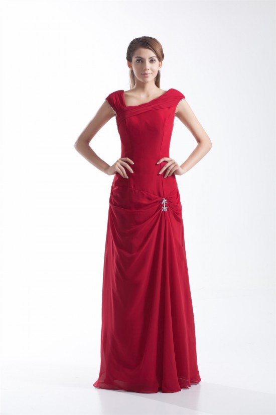 Sheath/Column Floor-Length Sleeveless Beading Long Bridesmaid Dresses 02010184