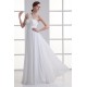 A-Line One-Shoulder Sleeveless Chiffon Long White Bridesmaid Dresses 02010185