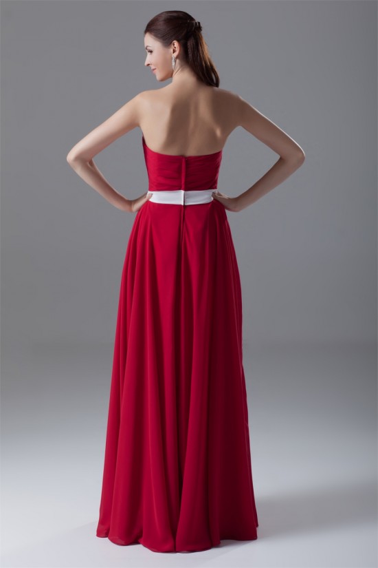 A-Line Sleeveless Floor-Length Chiffon Best Long Red Bridesmaid Dresses 02010189 A-Line Sleeveless Floor-Length Chiffon Best Long Red Bridesmaid Dresses 02010189