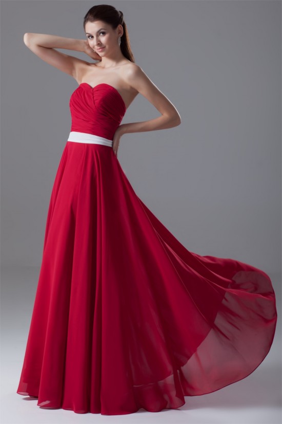 A-Line Sleeveless Floor-Length Chiffon Best Long Red Bridesmaid Dresses 02010189 A-Line Sleeveless Floor-Length Chiffon Best Long Red Bridesmaid Dresses 02010189