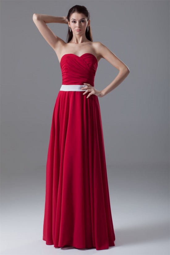 A-Line Sleeveless Floor-Length Chiffon Best Long Red Bridesmaid Dresses 02010189 A-Line Sleeveless Floor-Length Chiffon Best Long Red Bridesmaid Dresses 02010189