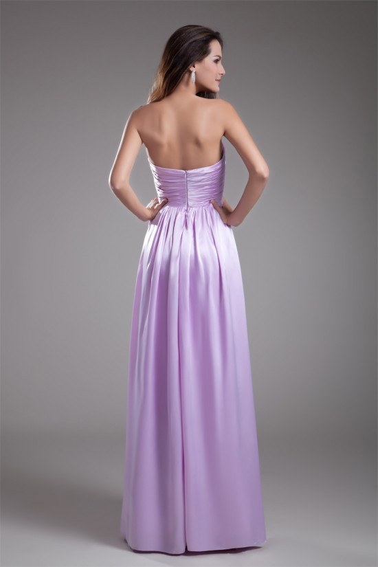 Sleeveless Handmade Flowers Elastic Woven Satin Bridesmaid Dresses 02010190 Sleeveless Handmade Flowers Elastic Woven Satin Bridesmaid Dresses 02010190