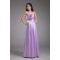 Sleeveless Handmade Flowers Elastic Woven Satin Bridesmaid Dresses 02010190