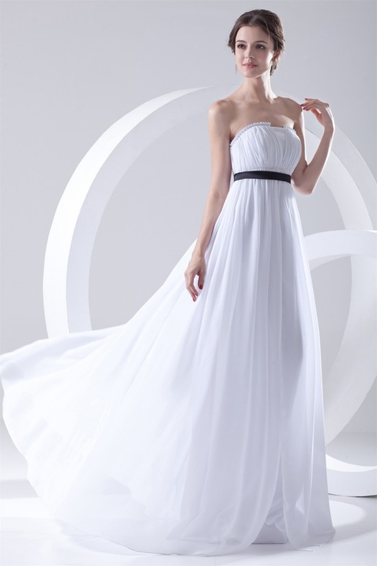 Empire Strapless Chiffon Long White Bridesmaid Dresses Maternity Bridesmaid Dresses 02010198 Empire Strapless Chiffon Long White Bridesmaid Dresses Maternity Bridesmaid Dresses 02010198
