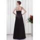 Sleeveless V-Neck Trimmed A-Line Satin Floor-Length Bridesmaid Dresses 02010202 Sleeveless V-Neck Trimmed A-Line Satin Floor-Length Bridesmaid Dresses 02010202