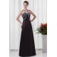 Sleeveless V-Neck Trimmed A-Line Satin Floor-Length Bridesmaid Dresses 02010202 Sleeveless V-Neck Trimmed A-Line Satin Floor-Length Bridesmaid Dresses 02010202