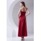 Soft Sweetheart A-Line Pleats Taffeta Sleeveless Long Red Bridesmaid Dresses 02010203 Soft Sweetheart A-Line Pleats Taffeta Sleeveless Long Red Bridesmaid Dresses 02010203