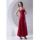 Soft Sweetheart A-Line Pleats Taffeta Sleeveless Long Red Bridesmaid Dresses 02010203 Soft Sweetheart A-Line Pleats Taffeta Sleeveless Long Red Bridesmaid Dresses 02010203