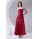 Soft Sweetheart A-Line Pleats Taffeta Sleeveless Long Red Bridesmaid Dresses 02010203 Soft Sweetheart A-Line Pleats Taffeta Sleeveless Long Red Bridesmaid Dresses 02010203