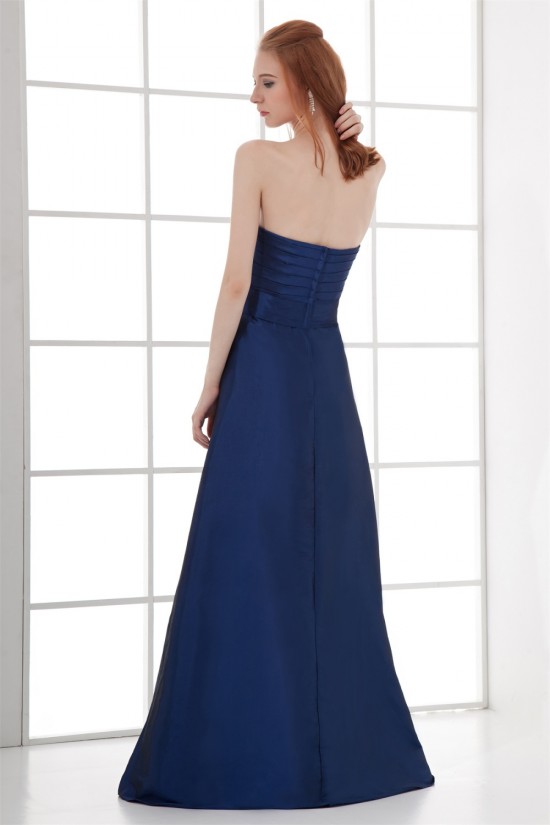 A-Line Sweetheart Pleats Taffeta Floor-Length Sleeveless Long Blue Bridesmaid Dresses 02010210 A-Line Sweetheart Pleats Taffeta Floor-Length Sleeveless Long Blue Bridesmaid Dresses 02010210