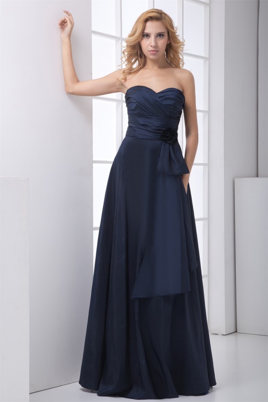 Taffeta A-Line Sweetheart Floor-Length Sleeveless Long Bridesmaid Dresses 02010211 Taffeta A-Line Sweetheart Floor-Length Sleeveless Long Bridesmaid Dresses 02010211