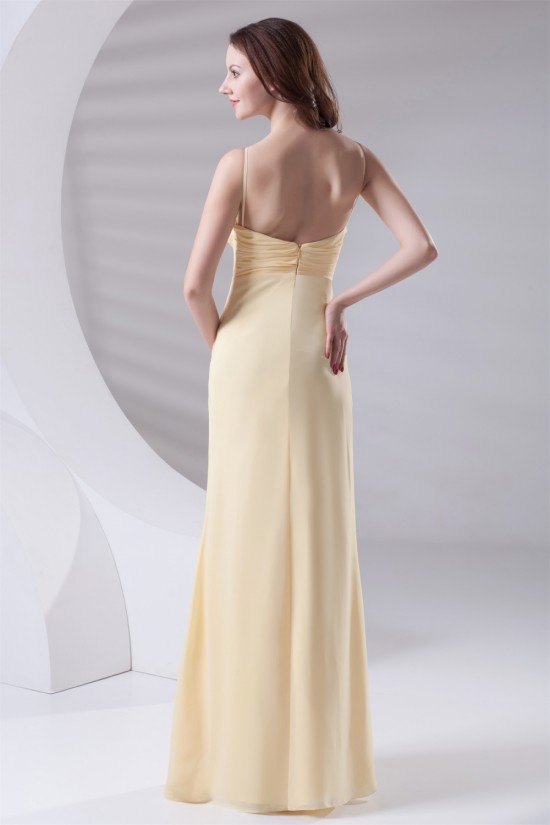 V-Neck Floor-Length Chiffon Spaghetti Strap Long Bridesmaid Dresses 02010212 V-Neck Floor-Length Chiffon Spaghetti Strap Long Bridesmaid Dresses 02010212