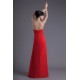 Wholesale Chiffon Cascading Ruffles Long Red Bridesmaid Dresses 02010214