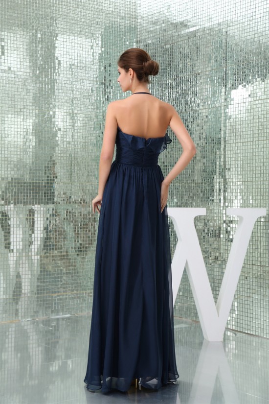 A-Line Halter Sleeveless Chiffon Long Bridesmaid Dresses 02010219 A-Line Halter Sleeveless Chiffon Long Bridesmaid Dresses 02010219
