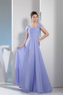 A-Line Square Pleats Cap Sleeve Long Bridesmaid Dresses 02010229 A-Line Square Pleats Cap Sleeve Long Bridesmaid Dresses 02010229