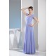 A-Line Square Pleats Cap Sleeve Long Bridesmaid Dresses 02010229