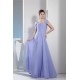 A-Line Square Pleats Cap Sleeve Long Bridesmaid Dresses 02010229