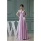 Empire Halter Beaded Silk like Satin Beading Long Bridesmaid Maternity Dresses 02010230