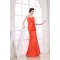 Trumpet/Mermaid Spaghetti Strap Handmade Flowers Satin Floor-Length Bridesmaid Dresses 02010240