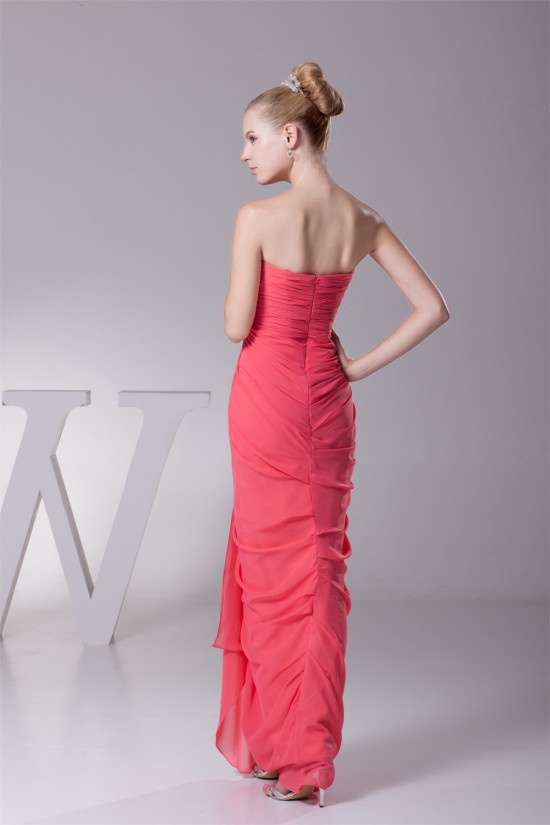 Sweetheart Sheath/Column Chiffon Long Bridesmaid Dresses 02010242 Sweetheart Sheath/Column Chiffon Long Bridesmaid Dresses 02010242