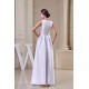 U neck Taffeta Sleeveless Ankle-Length A-Line Long Bridesmaid Dresses 02010246
