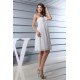 Empire One-Shoulder Short White Ruffles Bridesmaid Dresses 02010277
