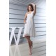 Empire One-Shoulder Short White Ruffles Bridesmaid Dresses 02010277