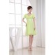 Knee-Length A-Line Sequins Short Chiffon Bridesmaid Dresses 02010302