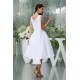 Knee-Length Chiffon A-Line Short White Bridesmaid Dresses 02010303 Knee-Length Chiffon A-Line Short White Bridesmaid Dresses 02010303