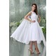 Knee-Length Chiffon A-Line Short White Bridesmaid Dresses 02010303 Knee-Length Chiffon A-Line Short White Bridesmaid Dresses 02010303