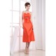 Satin Spaghetti Straps Sleeveless A-Line Bridesmaid Dresses 02010333