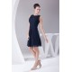 Sheath/Column Beading Short/Mini Sleeveless Bridesmaid Dresses 02010337