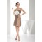 Short/Mini Handmade Flowers Taffeta Sleeveless Bridesmaid Dresses 02010347