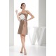 Short/Mini Handmade Flowers Taffeta Sleeveless Bridesmaid Dresses 02010347