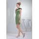 Sleeveless One-Shoulder Falbala Satin Short/Mini Bridesmaid Dresses 02010365