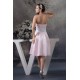 A-Line Strapless Soft Satin Handmade Flowers Short Pink Bridesmaid Dresses 02010374 A-Line Strapless Soft Satin Handmade Flowers Short Pink Bridesmaid Dresses 02010374