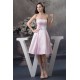 A-Line Strapless Soft Satin Handmade Flowers Short Pink Bridesmaid Dresses 02010374 A-Line Strapless Soft Satin Handmade Flowers Short Pink Bridesmaid Dresses 02010374