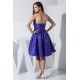 Strapless Satin Pleats Knee-Length Sleeveless Bridesmaid Dresses 02010378